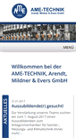 Mobile Screenshot of ame-technik.de